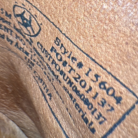 Ariat 15604 Women’s Leather Western Studded Medallion Slide Mules Shoes Sz 8.5 B - Picture 7 of 8